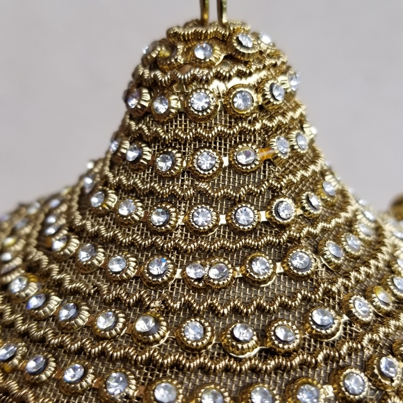 One of a kind elegant cocktail date tassel crystal bag - Picture 7 of 16